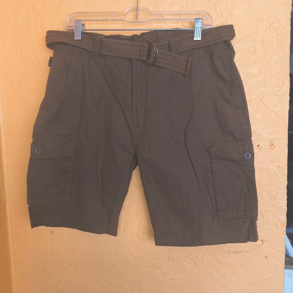 Ring of Fire Men's Tan/Khaki/Brown Size 34 100% Cotton Cargo Shorts